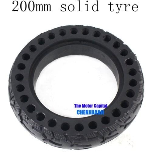Hot Sale 2019 Good Quality 200mm Solid Tire Hollow Non-Pneumatic Tyre Shock Absorber Anti-slip Durable Rubber Tyre Wheels
