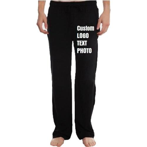 Personalised Custom Mens Pants Trousers Sweatpants Print LOGO/TEXT/PHOTO