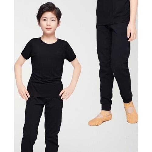 Soft Ballet Dance Clothes For Kids Ballrt Tutu Dance Wear Gymnastics Outfits Practice Wear Boys Costume Black Sweaters JL1764