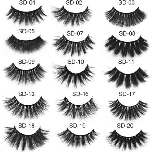 Flash girl SD series 20 styles Without LOGO False eyelashes Private label