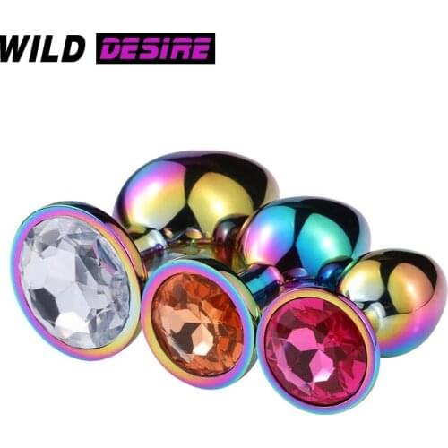 New Butt Plug Set Rainbow Smooth Surface Anal Plug for Men Phalluses Anal Toys for Beginner Women Training Buttplug Anal Dilator