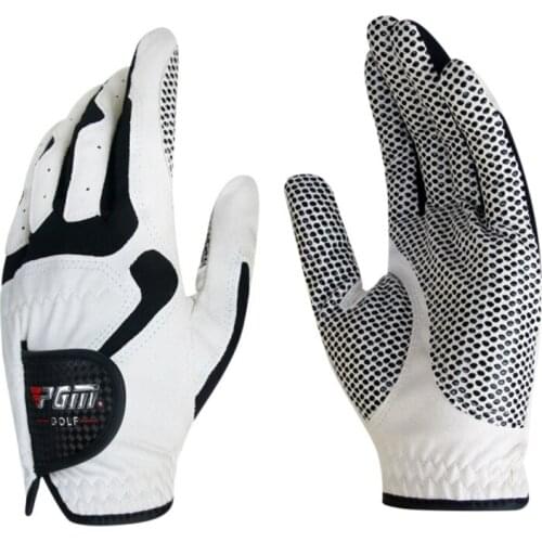 Golf Gloves Mens Glove Micro Fiber Soft Left And Right Hand Gloves Anti-skidding Non slip Breathable Golf Particles Gloves