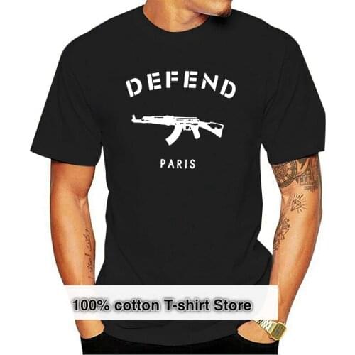 Unisex Defend Paris 3D Print AK47 T-shirt Short Sleeves Casual Sweatshirt Shirt