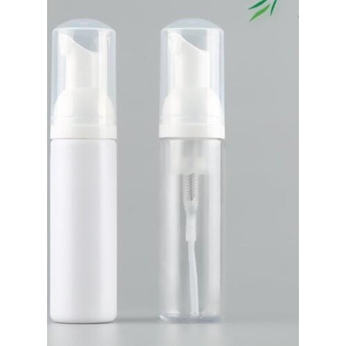 100pcs/lot 50ml Travel Foamer Bottles Empty Plastic Foam Bottles with Pump Hand Wash Soap Cream Dispenser Bubbling Bottle