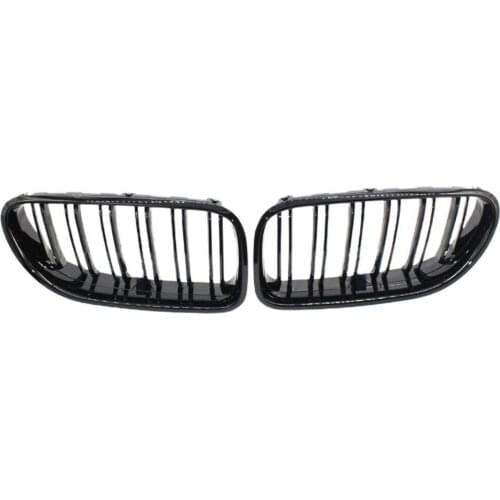 Carbon fiber BMW 6 series F06 F12 F13 12-16 gloss black front kidney grille ABS material Racing Grills bmw e60 accessories