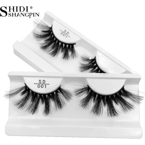 SHIDISHANGPIN Mink Eyelashes Cruelty Free 3d Mink Lashes Makeup Volume Lashes 25mm Thick Long Cilios 3d Fluffy False Eyelashes