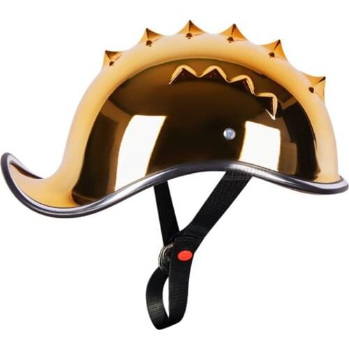 Motorcycle Helmet Women Vintage Retro Motobiker Open Face Half Helmet Riding Biker Moto Chopper Helmet Summer Casco Unisex