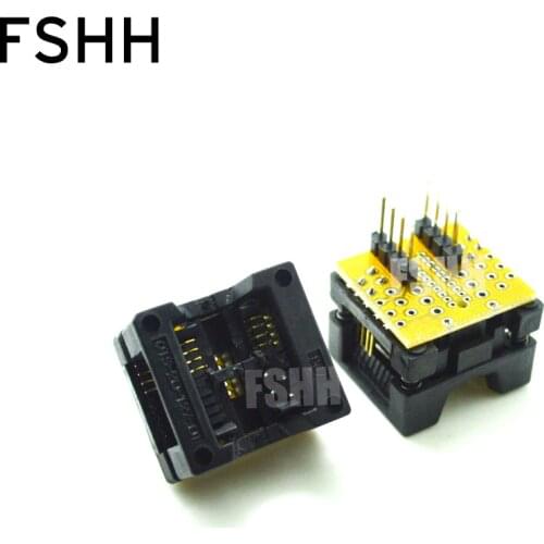 SO8 SOP8 To DIP8 SOP8 Turn DIP8 IC Programmer Adapter Socket Wide 200miL 208Mil for SPI FLASH EEPROM