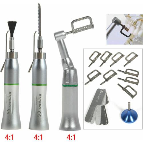 Dental 4:1 Micro Saw Surgical Straight Handpiece /Reciprocating Contra angle Stripping IPR Kit