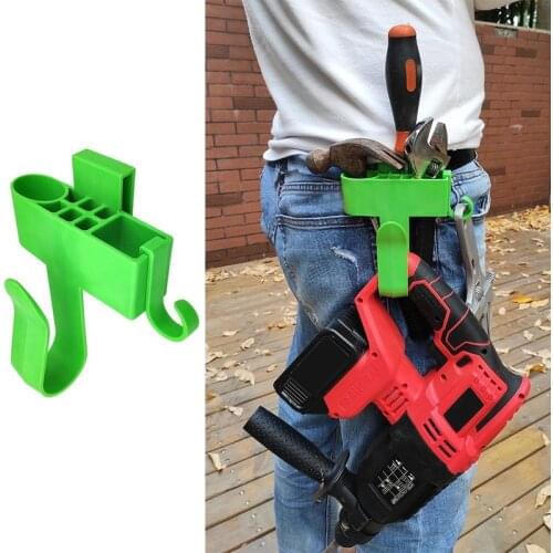 Hardware Tool Bags Electrician Tool Holder Belt Professional Eletric Drill Clip Tools Bag Waist Pocket Plastic Waist Tools Hook