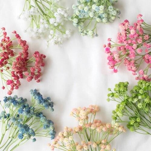 1pc Gypsophila Flower Bouquet Plastic Artificial Flowers for Home Decorative Wedding Hodling Flower