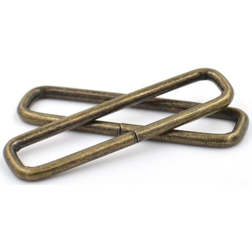 10 pieces/lot)42mm me wire. Circle. Square circle. Ms. bag accessories. Metal adjustment buckle. Luggage strap buckle