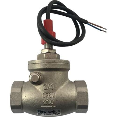 304 stainless steel flow switch DN20 3/4 "internal thread Flow control signal induction switch baffle type flow sensor switch