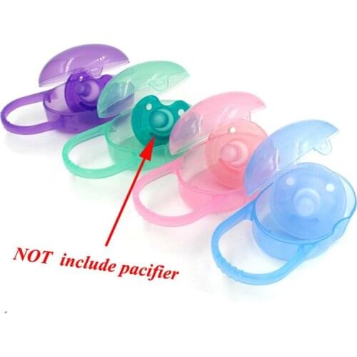 5pcs SUTOYUEN Soild Color Baby Soother Container HolderPacifier Dummy Box Travel Storage Case PP plastic Box Mixed 4 Colors