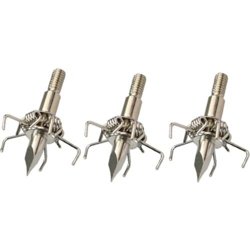 6/12pcs Judo Broadhead 100 Grain Paw Points Screw Hunting Small Animal Shooting Outdoor Achery Points Free Shipping