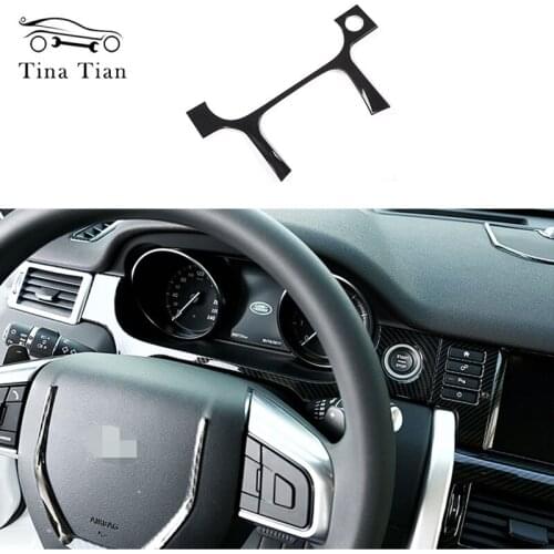 ABS carbon fiber color Dashboard panel Cover Interior Decoration Fit For Land Rover Discovery Sport 2015-2019 Car Styling