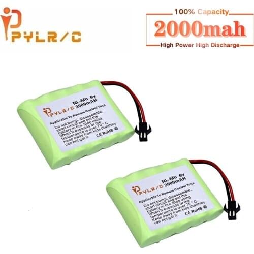 6v 2000mah Rechargeable Battery For Rc toys Cars Tanks Robots Gun AA NI-MH Battery 6v Battery Pack For Rc Boats With SM Plug