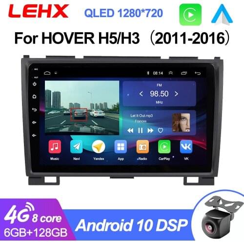 LEHX Android 9.0 2GB RAM Carplay Car Radio Multimedia Player 2din DVD For Haval Hover Great Wall H5 H3 2011-2016 Navi GPS
