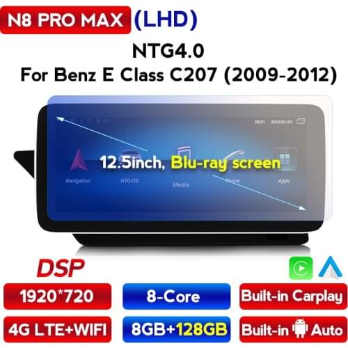 1920X720 8GB+128GB Android 10 Car Radio GPS Navigation Multimedia Player for MERCEDES BENZ E Class W207 C207 A207 Carplay Auto