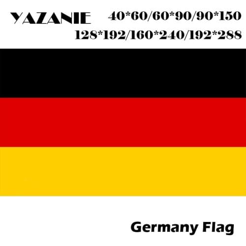 YAZANIE 60*90cm/90*150cm/120*180cm/160*24cm Large Germany Custom Flag Quality Hanging Flying Outdoor Indoor Big Country Flag