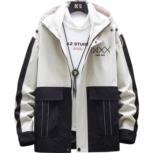 HCXY brand hooded Jackets and coats for men spring and autumn 2020 new casual mens jackets wild tooling function jacket male