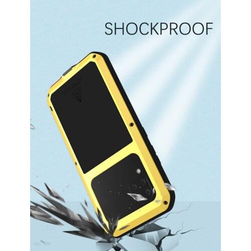 Love Mei Powerful Case For Huawei P40 pro Waterproof Shockproof Metal Aluminum Cover For Huawei P40 Lite & Tempered Glass 4G