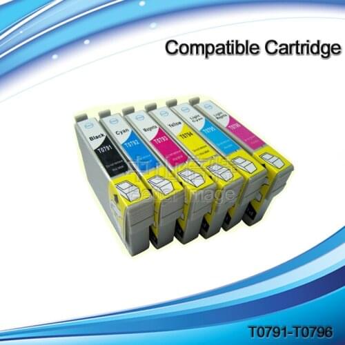 INK WAY T0791-T0796 compatible printer ink cartridges for Epson Artisan 1430 Inkjet Printer
