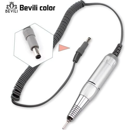 Electric Nail Drill Handle Handpiece 30000 RPM DC 12V E File Grind Machine DC Hole Plug Aluminum alloy Material Nail tool