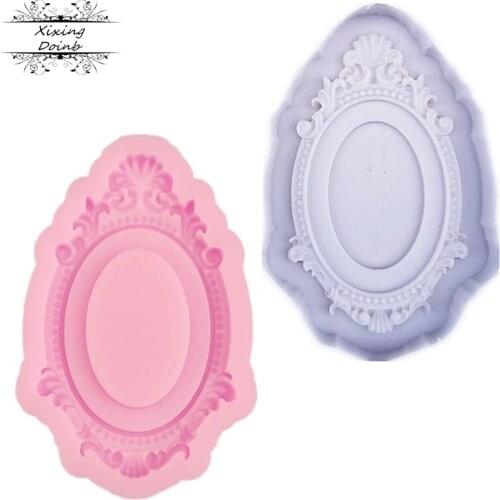 Lace Flower Vine Pattern Silicone Cake Mold Frame Fondant Cake Decorating tools Silicone Chocolate Candy Mould