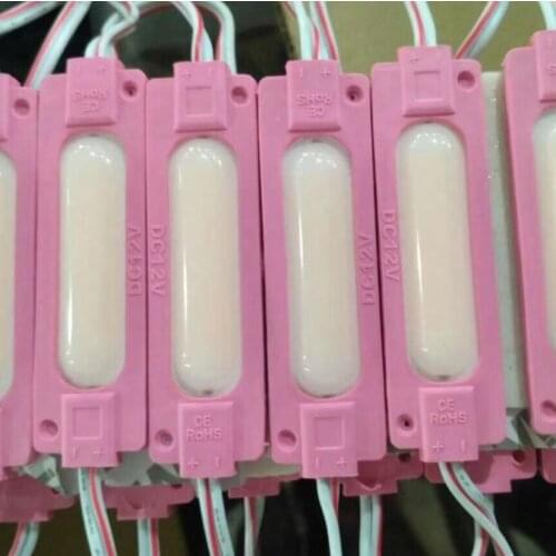 Led COB module Light Advertising lamp 2W IP65 Waterproof DC12V safe led background light warm white red blue yellow pink
