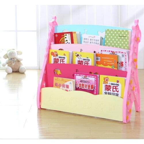 Hot Sale Cheap And Good Price Kindergarten Bookshelf children Plastic Bookcase with ladder