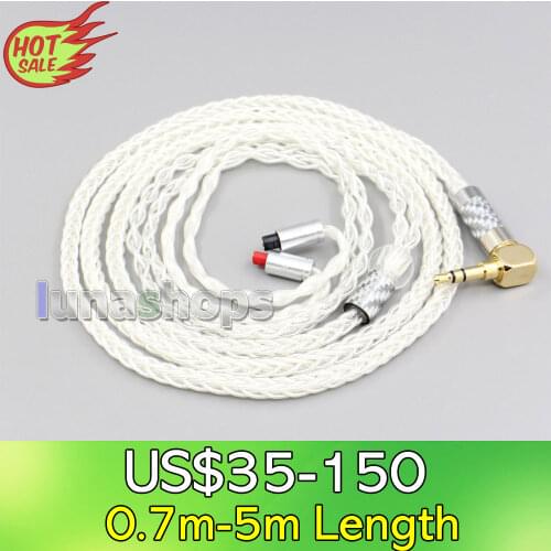 LN006780 4.4mm 2.5mm 99% Pure Silver 8 Core Earphone Cable For Audio-Technica ATH-IM50 IM70 ath-IM01 ath-IM02 ath-IM03 ath-IM04