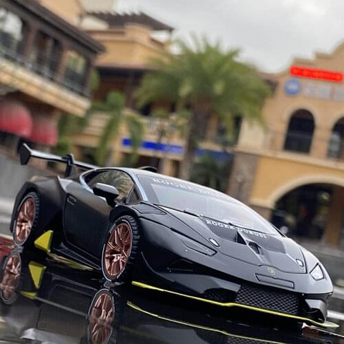 NEW 1:32 HURACAN EVO Sports Car Alloy Car model Diecasts Metal Simulation Toy Car Model Sound and Light Collection Kids toy Gift