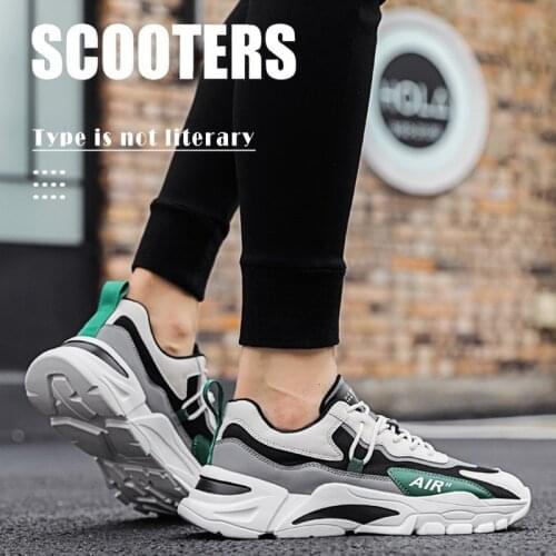 2021 New Casual Men Clunky Sneakers Mesh Breathable Comfortable Sport Shoes Man Leisure Lace-up Running Shoes Zapatillas Hombre