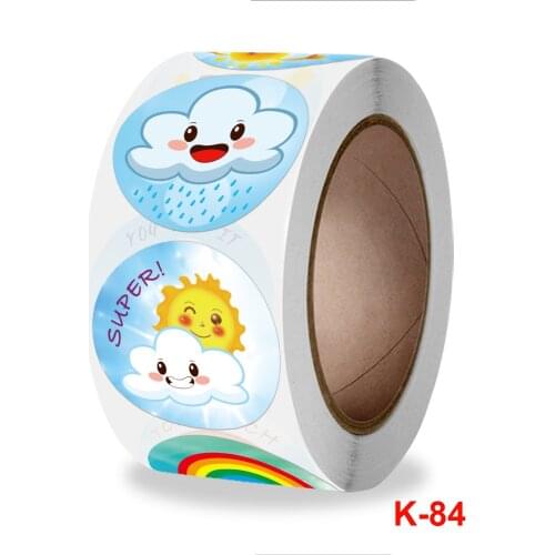 New roll up childrens encouragement sticker