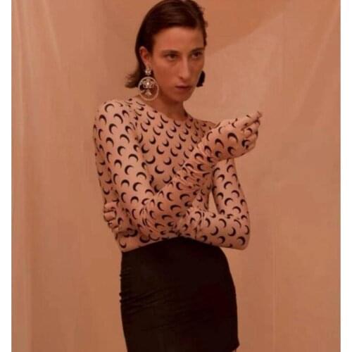 2021 Autumn New Women Fashion Long Sleeve Round Neck Ice Silk Soft Slim T Shirt Casual Stylish Skinny Bottoming Tops Blusas