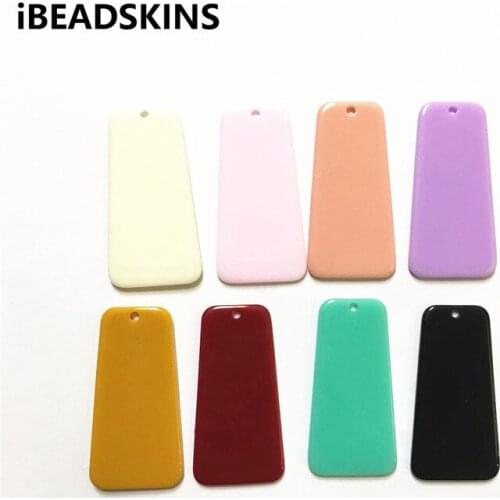 New arrival! 37x19mm100pcs/lot acrylic trapezoi-shape charms for stud earrings/earrings accessories/Earring parts DIY