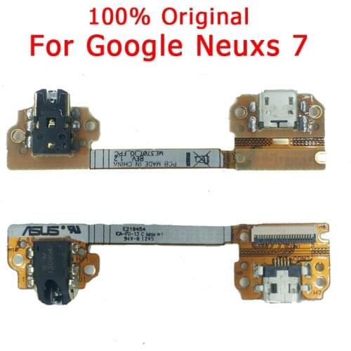 Original Charge Board For Google Neuxs 7 charging port For Nexus7 USB plug Flex Cable PCB Dock Connector Replacement Spare parts