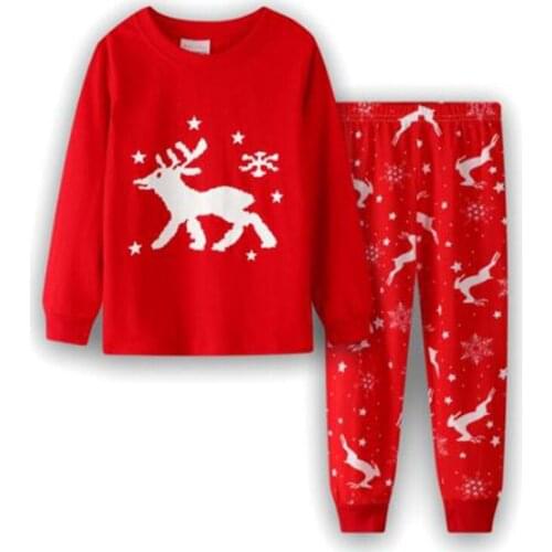 Autumn Baby Kids Pajamas Sets Cotton Boys Sleepwear Suit Girls Nightwear Long Sleeve Pijamas Tops+Pants 2pcs Children Clothing
