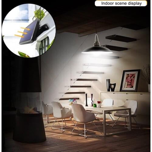 Solar Power Pendant Light Outdoor Garden Porch Lamp for Patio Driveway Farm
