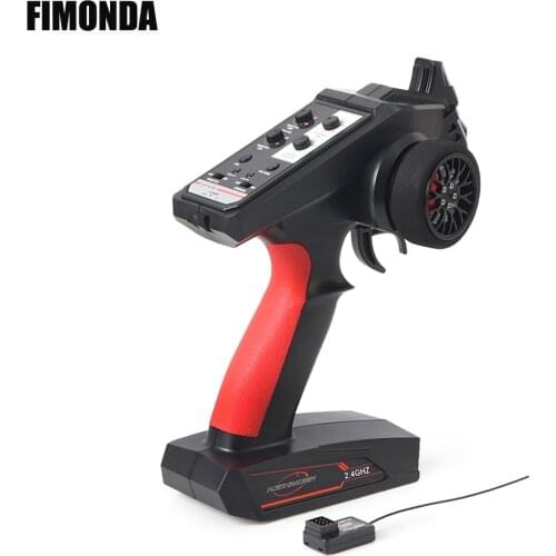 High Quality 4CH 2.4GHz RC Controller Digital Radio Remote Control Transimitter with Receiver for RC Car RC Boat SCX10 TRX4