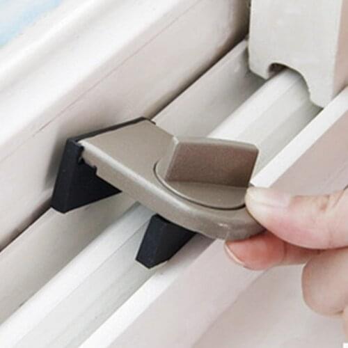 Sliding Sash Stopper Cabinet Locks Straps Doors Security Anti-theft Lock Window Sliding Door Safety Doors Lock for Baby Kids