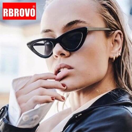 RBROVO 2021 Luxury Cat Eye Sunglasses Women Retro Glasses Women Vintage Womens Sunglasses Brand Designer Oculos De Sol Feminino