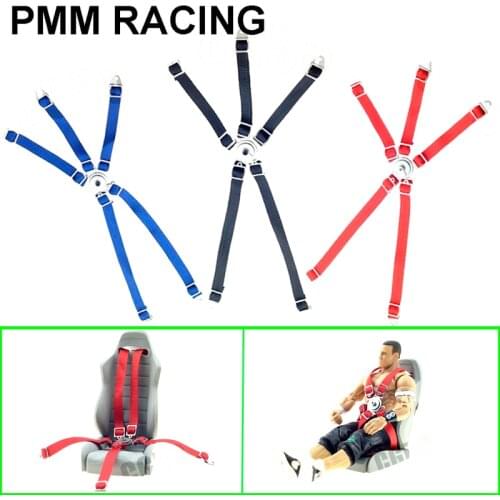 Simulated Driver Seat Belt for 1/10 RC Crawler Car RC4WD D90 D110 TRX4 TRX6 RC Short-Course Truck Monster Truck Wraith