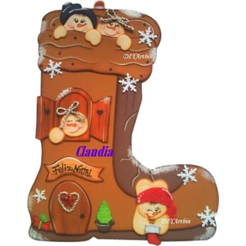 Stocking Christmas Frame Cutting Die Make Craft Stencils New Decorate Card Gingerbread Layering Die