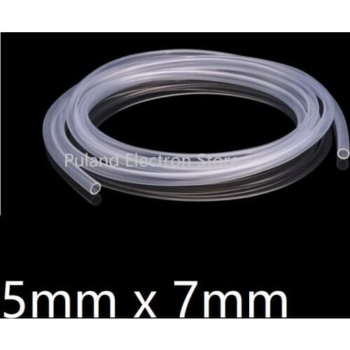 5x7 Silicone Tubing ID 5mm OD 7mm Food Grade Flexible Drink Tubing Pipe Temperature Resistance Nontoxic Transparent