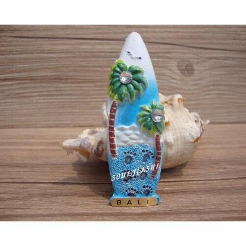 Bali souvenirs creative gift resin diamond windsurfing fridge magnet