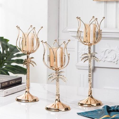 Wedding Simple Luxury Candlestick Modern Diy Creativity Candle Holder Decor Nordic Bougoire Decoratif Home Decoration EK50ZT