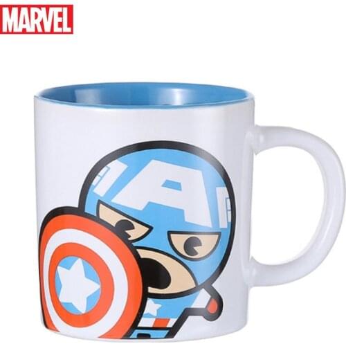 Disney mug Marvel Avengers cartoon ceramic mug Creative home large capacity coffee mug Heat resistant milk cup Couples cup