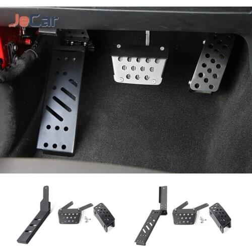 Iron Car Throttle Brake Rest Pedal Cover Fit For Jeep Wrangler JL JT 2018 2019 2020 2021 Car Interior Accessories